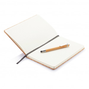 Caiet A5 cu stilou din bambus, inclusiv stylus - Img 3