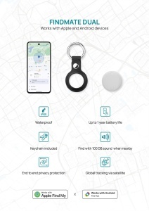 Findmate Dual RCS – localizator de obiecte din plastic reciclat, IPX5 - Img 7