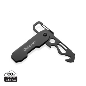 Gear X – unealtă EDC pliabilă cu carabinieră și tăietor pentru colete