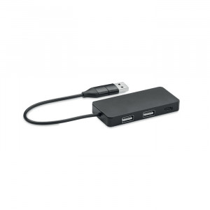 Hub USB cu 3 porturi + cablu 20 cm - Img 1