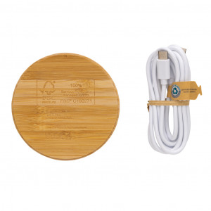Încărcător wireless FSC® bambus 15W - Img 4