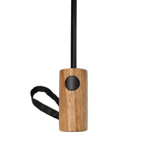 Mini umbrelă cu deschidere automată Kaycey AWARE™ RPET 21" din lemn de salcâm - Img 5