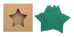 Set coaster, RPET, design de Crăciun