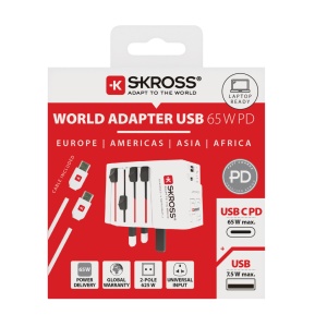 Adaptor SKROSS World Travel MUV 65W PD cu cablu USB C - Img 10