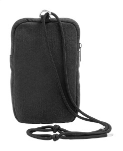 Geantă pentru telefon mobil, crossbody, din pânză reciclată - Img 4