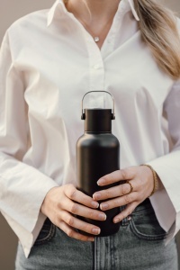 Sticlă VINGA Cael RCS din oțel inoxidabil, cu pai, 600 ml - Img 10