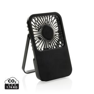 Ventilator de birou reîncărcabil Aervina RCS din plastic reciclat