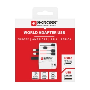 Adaptor SKROSS World Travel MUV cu USB A și C - Img 6
