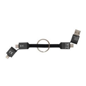 Cablu de incarcare rapida Terra din aluminiu reciclat 4 in 1 60W - Img 6