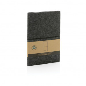 Caiet A5 cu coperta moale din fetru reciclat certificat GRS - Img 9