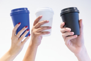 Cana de cafea reutilizabila cu perete dublu 300ml - Img 9