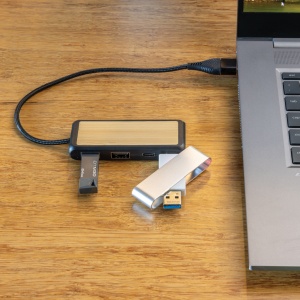 Hub USB 2.0 USB cu conector de intrare dublă - Img 7