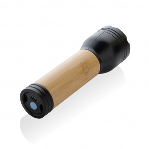 Lanterna Lucid 3W RCS din plastic reciclat și bambus - Img 3
