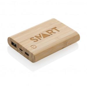 Powerbank de 5.000 mAh din bambus certificat FSC® - Img 8