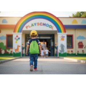 Rucsac copii cu șnur 190T RPET - Img 18