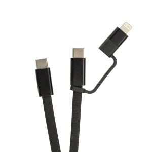 Cablu magnetic 2-în-1 Arc RCS ultra-subțire din material reciclat, 60W - Img 4