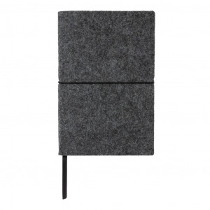 Caiet A5 cu coperta moale din fetru reciclat certificat GRS - Img 5