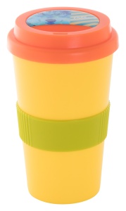 Cană termoizolantă personalizată, capac - Img 2