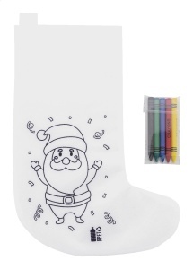 Ciorap de colorat, design de Crăciun