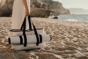 Geantă de plajă din pânză reciclată VINGA Volonne AWARE™ - Img 4