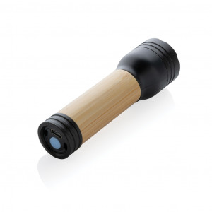 Lanterna Lucid 1W RCS din plastic reciclat și bambus - Img 3
