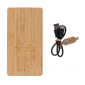 Powerbank solar Sunwick de 10.000 mAh Bamboo - Img 6