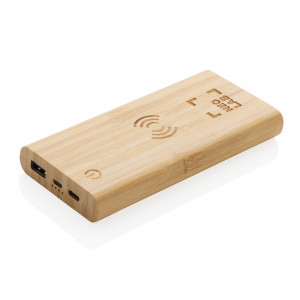 Powerbank wireless din bambus certificat FSC® de 8.000 mAh 5W - Img 8