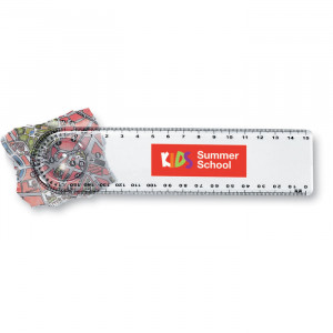 Riglă cu lupă de 15 cm, plastic - Img 2