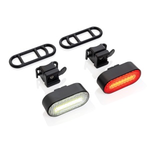 Set de lumini pentru biciclete reîncărcabile prin USB Lumino RCS din plastic reciclat - Img 4