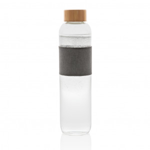 Sticla de impact din sticla borosilicata cu capac din bambus - Img 5