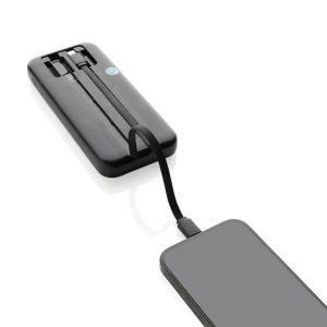Turbopack RCS powerbank rplastic 10.000 mAh cu cabluri integrate - Img 6