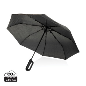 Umbrelă de culoare solidă Yara AWARE™ RPET de 21 inchi cu carabină