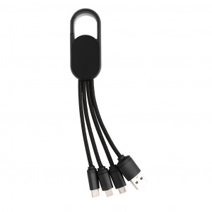 Cablu 4 în 1 cu clemă carabinier - Img 1