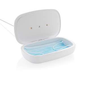Cutie sterilizatoare UV-C cu încărcător wireless de 5W - Img 7
