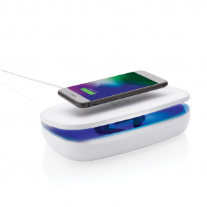 Cutie sterilizatoare UV-C cu încărcător wireless de 5W - Img 12