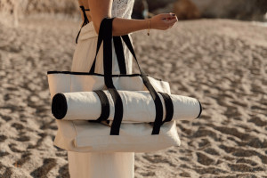 Geantă de plajă din pânză reciclată VINGA Volonne AWARE™ - Img 5