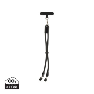 LoopAmp RCS – brățară reglabilă pentru telefon cu cablu 60W din RPET reciclat