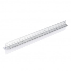Rigla triunghiulară din aluminiu - 30 cm