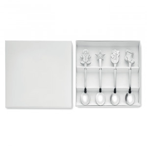 Set de 4 linguri de ceai de Crăciun - Img 1