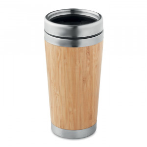 Cană dublă bambus 400ml - Img 1