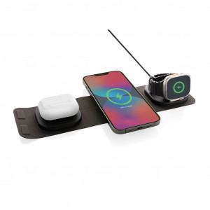 Încărcător wireless de voiaj Swiss Peak RCS rplastic 3 în 1 - Img 6