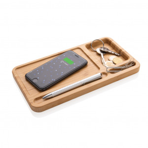 Organizator de birou Bamboo Incarcator wireless 5W - Img 3