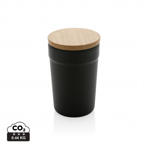 Pahar GRS RPP cu capac din bambus FSC®