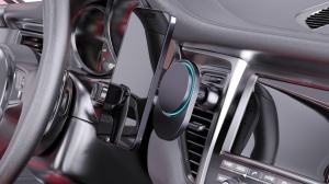 Suport auto PowerCruze RCS din plastic reciclat, cu încărcare magnetică de 15W - Img 9