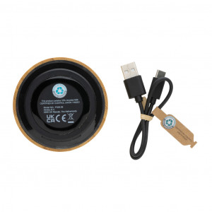 Boxă wireless RCS 3W din bambus - Img 6
