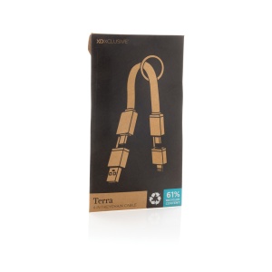Cablu de incarcare rapida Terra din aluminiu reciclat 4 in 1 60W - Img 10