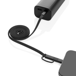 Cablu magnetic 2-în-1 Arc RCS ultra-subțire din material reciclat, 60W - Img 5