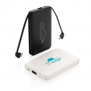 Powerbank de buzunar de 5.000 mAh cu cabluri integrate - Img 8