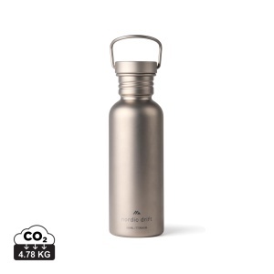Sticlă de apă Nordic Drift Trail Ultra Light din titan, 600 ml