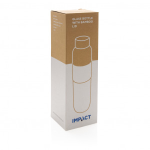 Sticla de impact din sticla borosilicata cu capac din bambus - Img 16